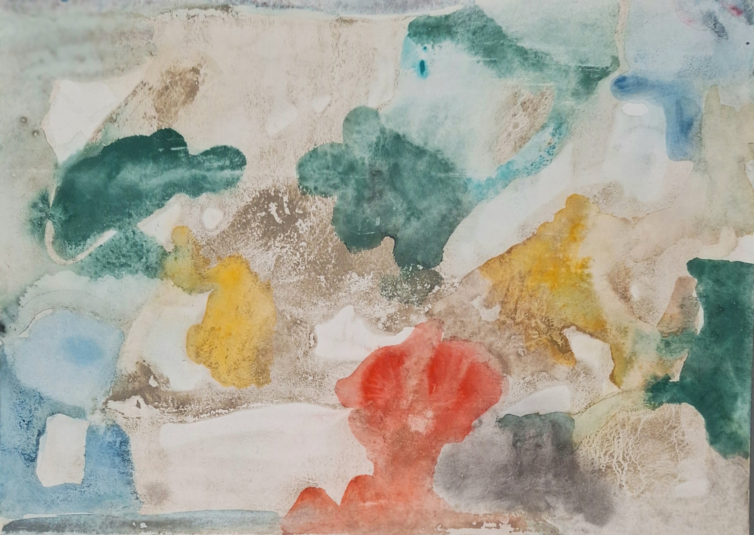 Kwelder, aquarel en slib – Ilse Brul